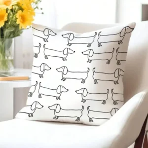 Funda De Almohadón Perro Salchicha Dachshund