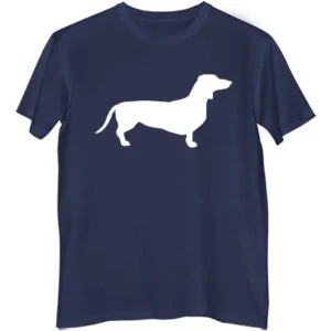 Remera Hombre Color Perro Silueta Salchicha