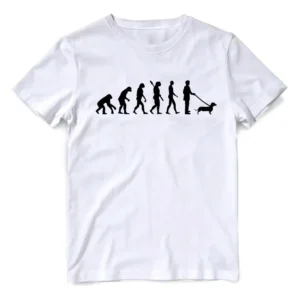 Remera Perro Salchicha Dachshund Animal Evolucion Humano