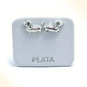Aros Perros Salchicha Plata 925 Pasantes