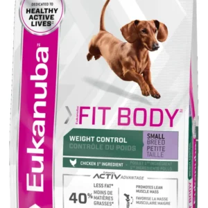 Alimento Eukanuba FIT BODY Control de peso para perro adulto de raza pequeña sabor mix de 3 kg