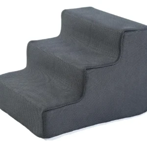 Escaleras Para Perros Escalera S 3 Peldaños Gris Oscuro