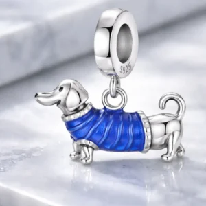 Dije Charm Perro Salchicha Con Saco Para Pulsera O Cadena